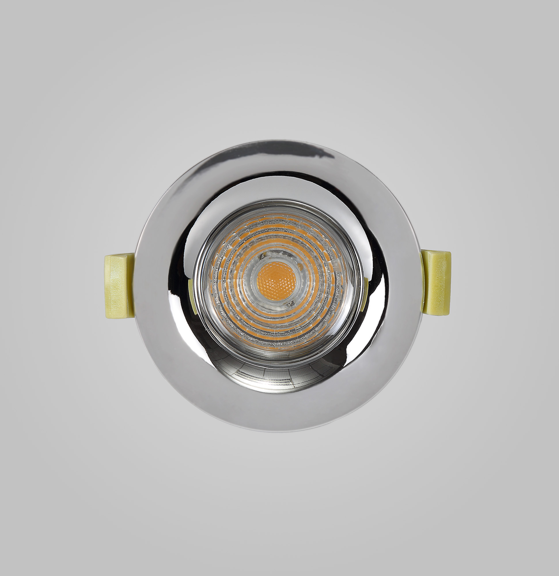 Bruve GU10 Recessed Round Polished Chrome IP65 Downlighter, Cut-Out 68mm DX200402  Dlux Bruve IP65